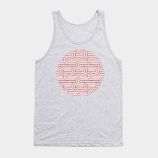 Pink with squiggly lines Tank Top